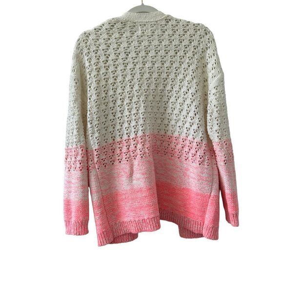 Anthropologie Faustia Dip Dyed Ombre Open Front Cardigan Sweater - Picture 5 of 8